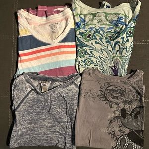 Lot of 4 short sleeve tees